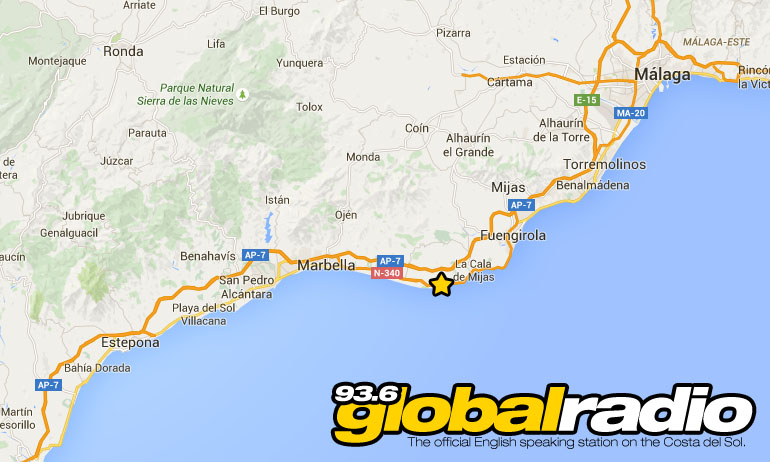 93.6 Global Radio on Fm on the Costa del Sol