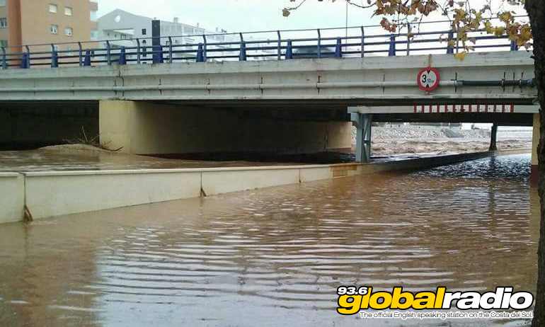 Flooding in Fuengirola, photo by Louisa Trillo