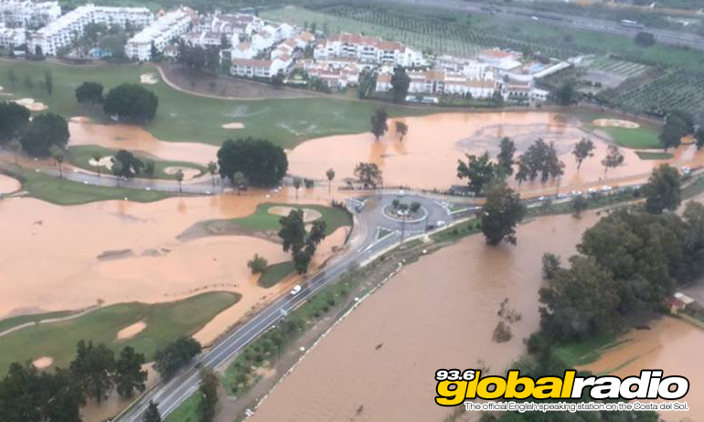 Mijas Golf his by flooding. Photo by Angel Nozal Lajo