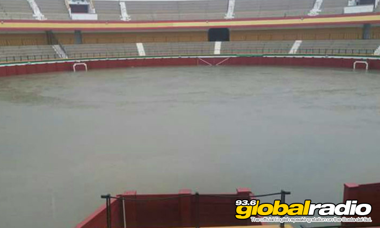 Estepona Bull Ring has been flooded