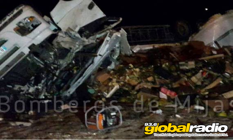 Lorry Driver Rescued After Costa Del Sol Horror Crash