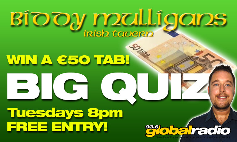Pub Quiz Night at Biddy Mulligan's Irish Bar, La Cala de Mijas