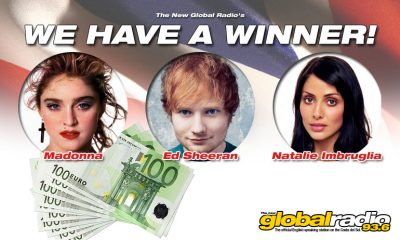 The New Global Radio's €1,000 Triple-Play has a WINNER!