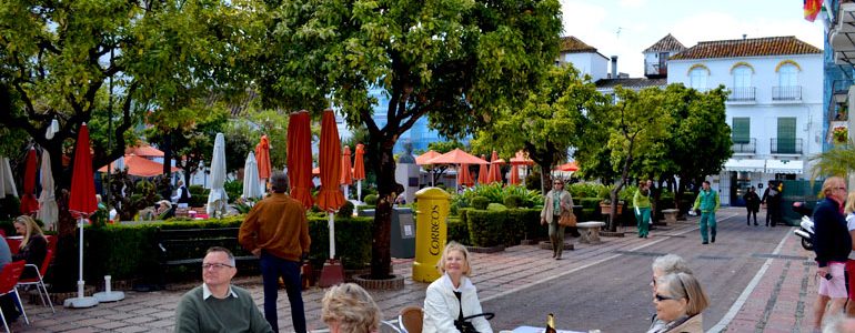 The Small Cafe on the Corner of Orange Square - Global Radio Focus on Marbella