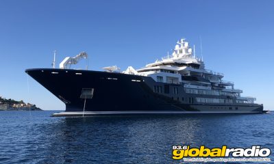 Super Yacht Sails Into Malaga