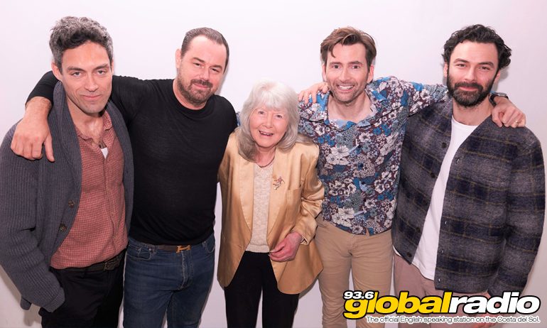 Rivals Cast Members With Author Jilly Cooper