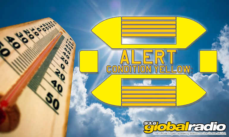 Costa Del Sol Yellow Weather Warning