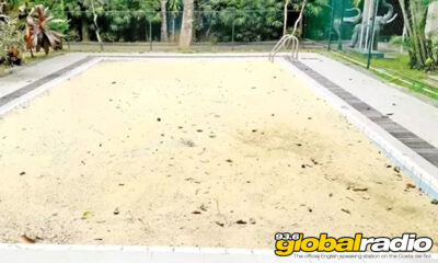 Swimming Pools Being Filled With Sand