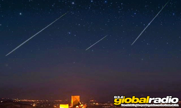 Perseid Meteor Shower Shooting Stars Spain