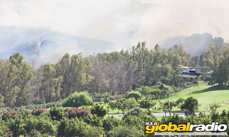 Fire Helicopter Calanova Golf August 2025