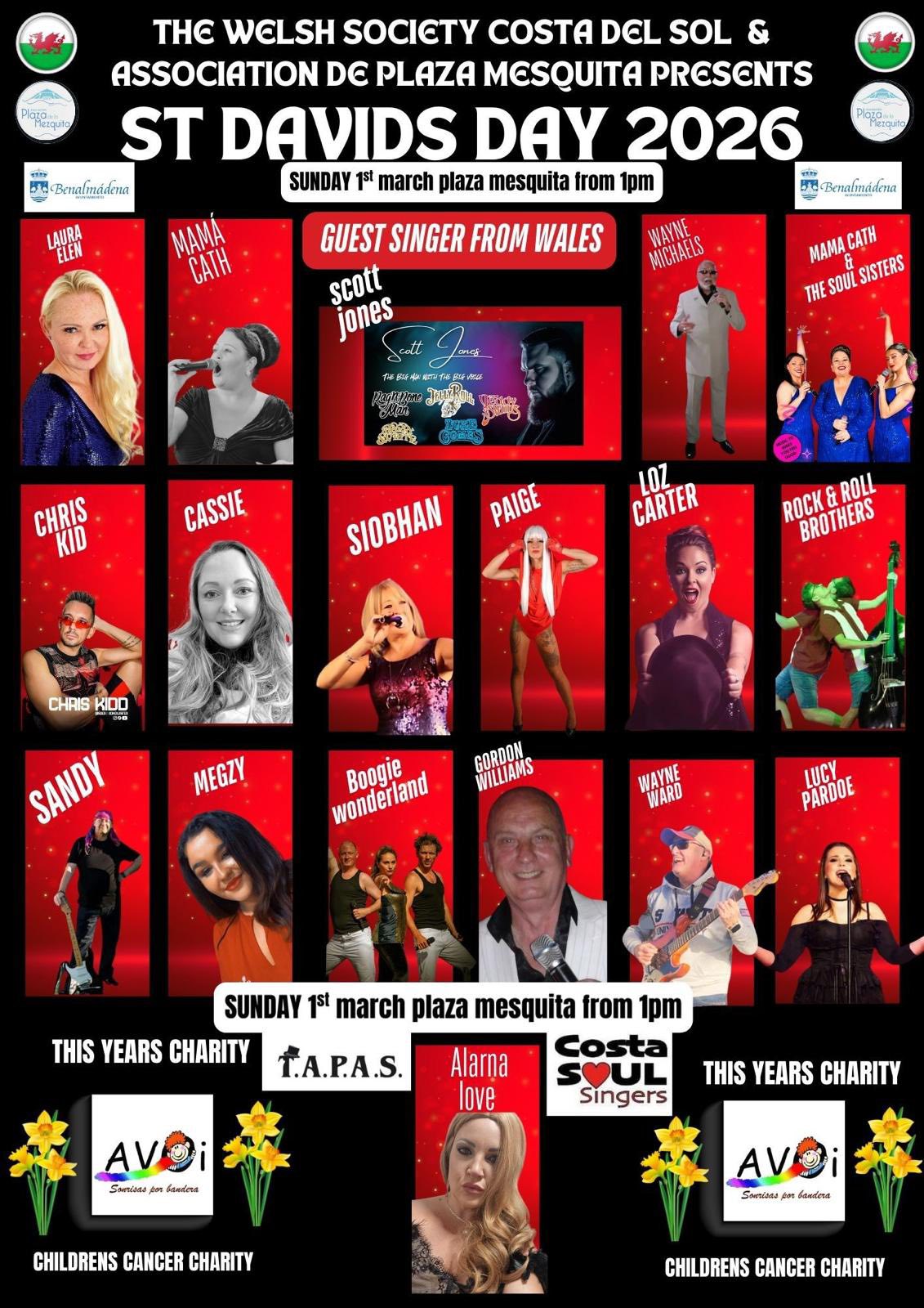 Costa Del Sol Saint Davids Day 2026