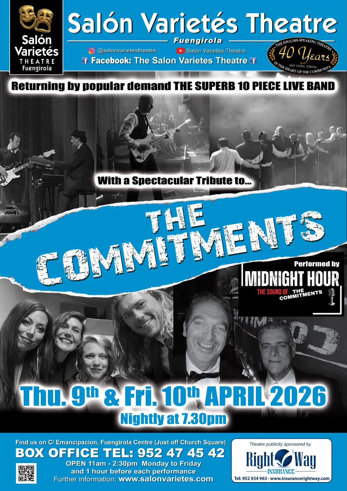 The Commitments Tribute At Salon Varietes