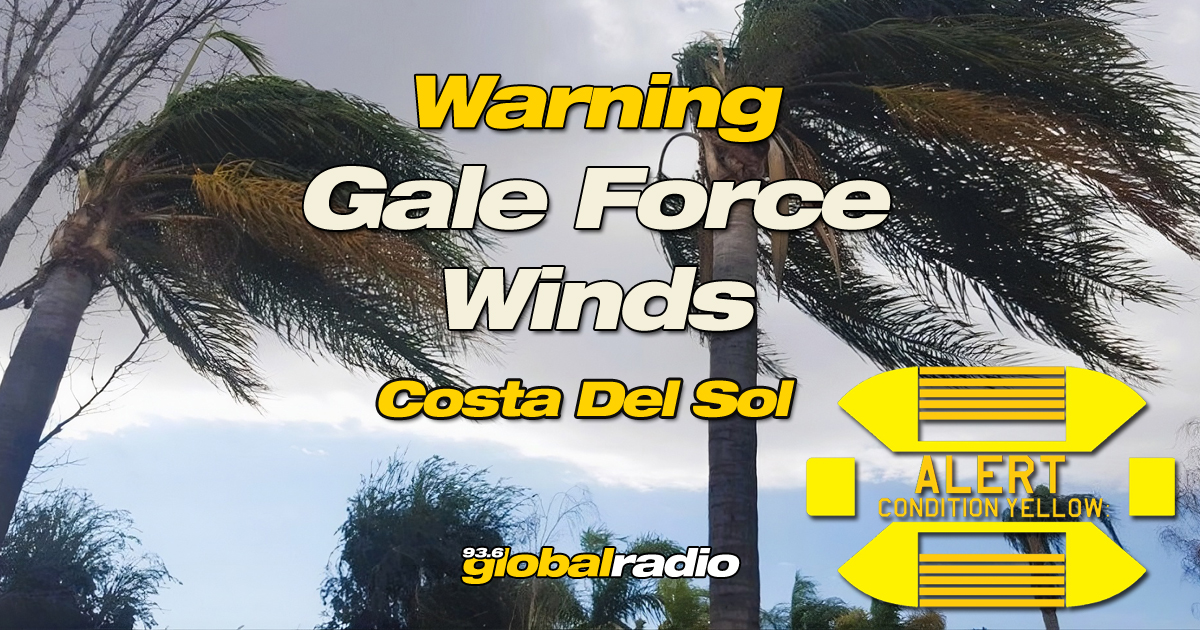 Thursday Wind Warning For The Costa Del Sol