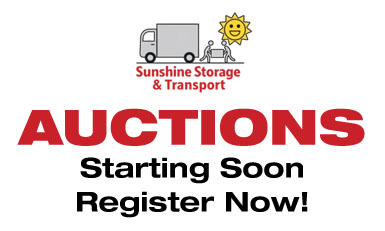 Sunshine Storage.  Forthcoming Auction, Register Now!